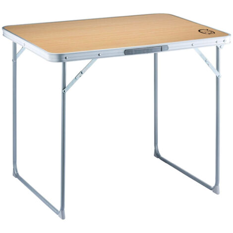 Table de camping pliable 4 places - O'Camp - Forme valise - Dimensions : 80 x 70 x 60 cm (1/5)