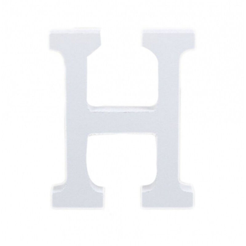 Lettera Decorativa In Legno Kopper 24 – 20 Cm, Colore Bianco, Spessore 1,8 Cm, Autoportante, Da Dipingere Per Feste E Camerette