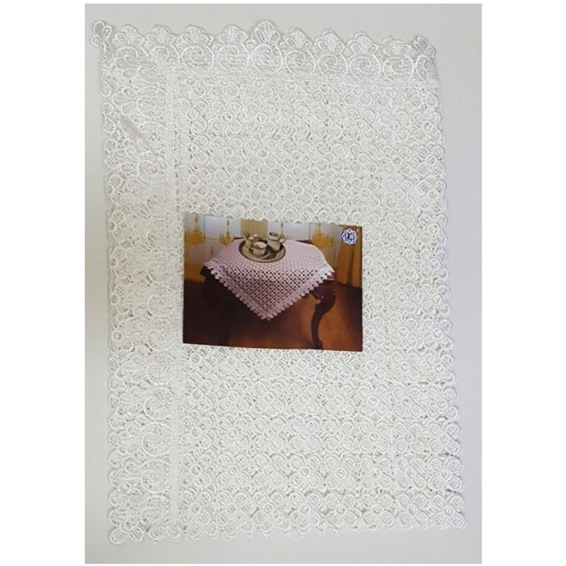 CENTRE DE TABLE Carré Macramé Nausikaa 90x90 Cm 3516 EUR 41,24