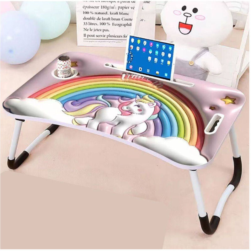 Tatkraft Casper Tavolino Pieghevole Multifunzione Con Porta Tablet E Porta Bicchiere: Per Letto, Divano, Ufficio, Picnic