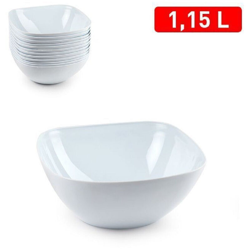 HENDI 561560 Ciotola Quadrata In Melamina 130x130x65 Mm, Lavabile In Lavastoviglie, Resistente Al Caldo E Freddo