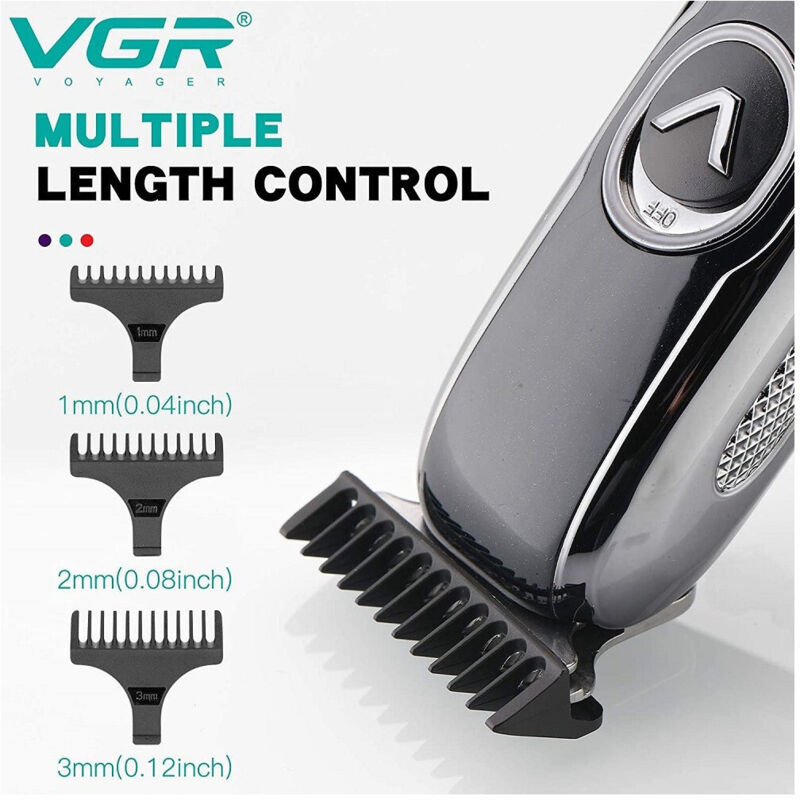 Tondeuse Cheveux Professionnelle VGR V-181 - Sans Fil/câble USB, Couleur Or, Pour Homme