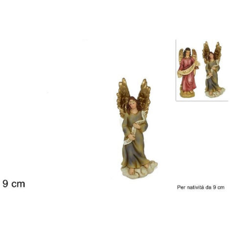 Statuina Angelo 9 Cm Per Presepe In Resina Decoro Natale Natalization ' (1/2)