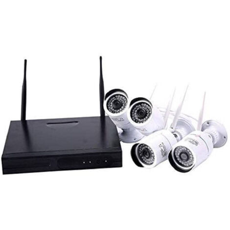 Kit Videosorveglianza Hd Nvr Wifi 4 Canali With 4 Telecaming Incluse Ahd 1.3 Mp (1/3)
