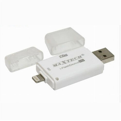 Adaptateur Usb Otg Pour Carte Sd/tf Compatible Avec Ios Maxtech Lts-ip001 (1/2)