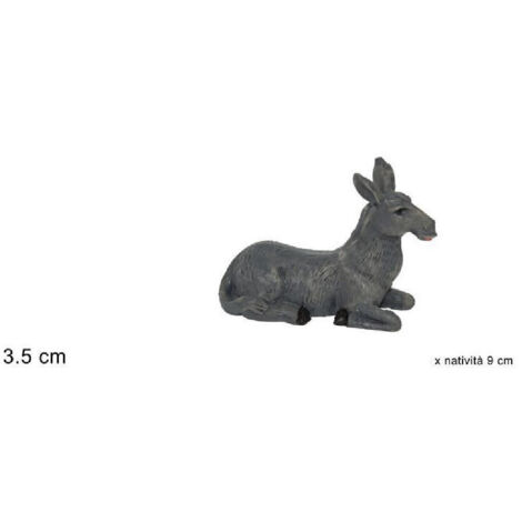 Statuina Asinello 3.5cm Presepe 9cm In Natalization ' (1/2)