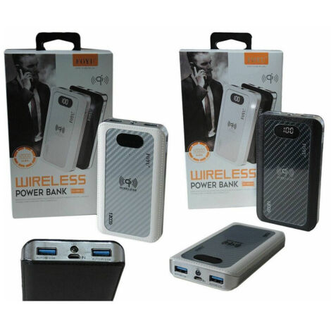 Power Bank 4 In 1 Wireless Qi Led Wireless Charger 12000mah Battery Charger (1/5)