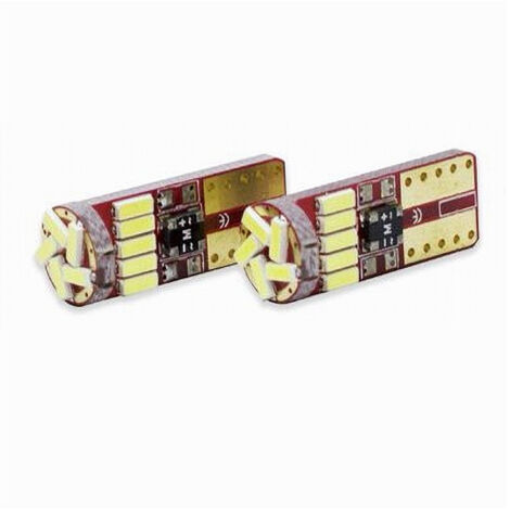 Ampoules De Position Canbus Maxtech L-p062 12v 15led 3 Watts Ultra Lumineuses 6000k (1/2)