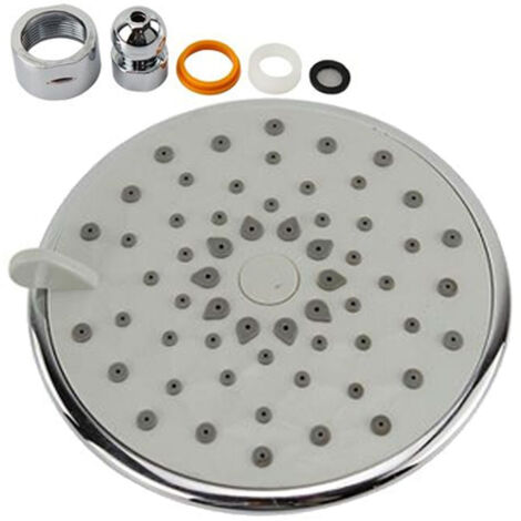 Soffione Doccia Rotondo Tondo 3 Getti Diametro 10cm Snodato Orientabile Raccordi 59213 (1/2)