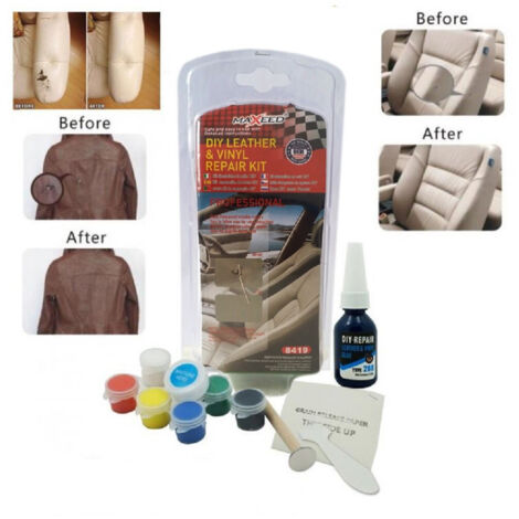 Kit Riparazione Pelle Divani Sedili Auto Cambio Cuffie Tappezzeria Diy 8419 (1/4)