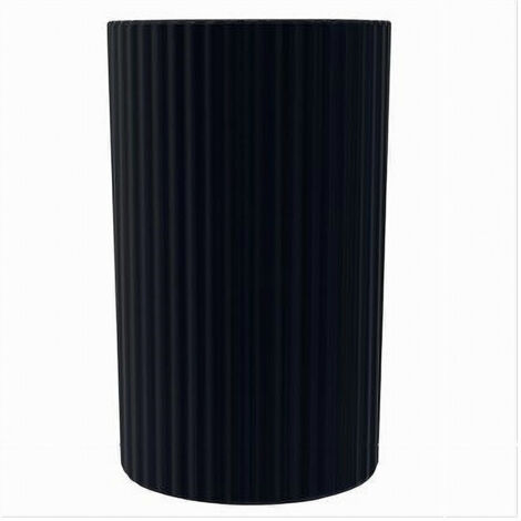 Bicchiere Porta Spazzolini Grigio Scuro Rigato Accessori Per Arredo Bagno 79171 (1/3)