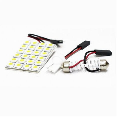 Puce Led 24 Led Pour Intérieur De Voiture, Lumière Froide 6 000 K, 5 Watts, 12 V, T10, Maxtech L-m05 (1/2)