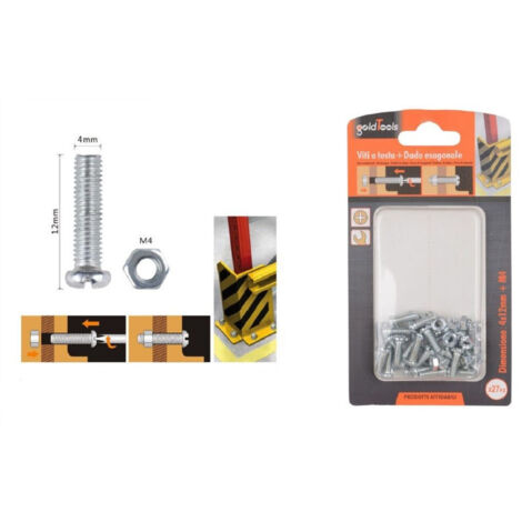 Set 27 Pz View Croce Tonda 4x12 Mm With Exagonal Daid M4 90959 (1/2)
