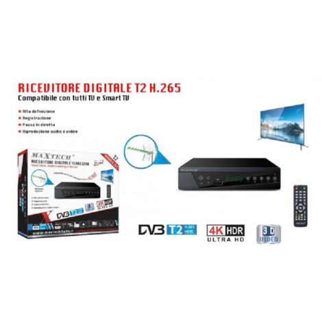 T2 H.265 Decoder Tv Smart Tv Dg-t003 Telecomand (1/5)