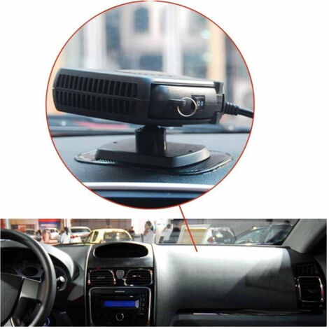 Noir)Chauffage Soufflant pour Voiture 12V 120W, Chauffage d'appoint 2