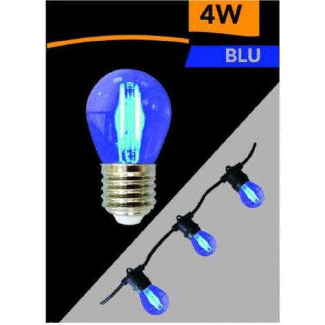 Ampoule Led G45 Socket E27 4 W Globe Filament Light Coloured Blue G45a-tb (1/5)