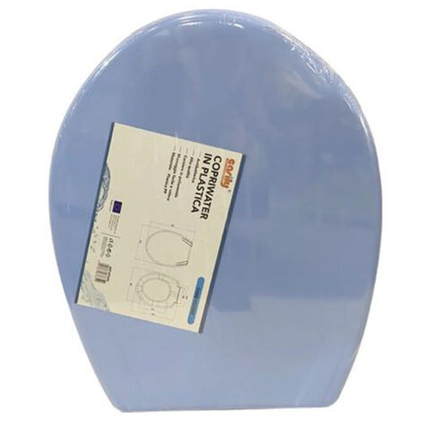 Couverture De Siège Wc Wat Water Silver Salle De Bain Plastique Magnolia Bleu 87634 (1/2)