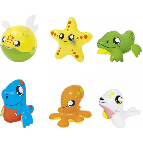 Galleggiante Piscina Mare Gonfiabile Animali Assortititi Bagno 22/34cm 34030 (1/5)