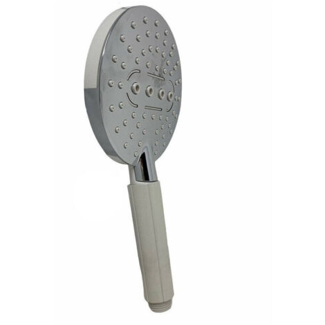 Pomme De Douche Baignoire Jet Réglable Abs Système Anti-calcaire Raccord 1/2 59172 (1/4)