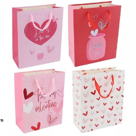 Set 6 Buste Regals Borsa Sacchetti San Valentino 26x32x12cm 69876 Varies Fantasie (1/2)