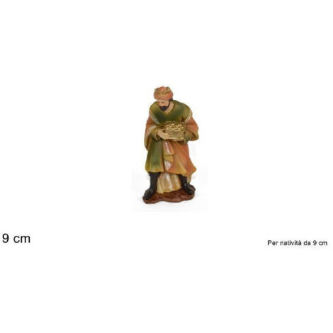 Statuina Melchior 9 Cm Per Presepe In Natale Natalization Nativity ' (1/2)