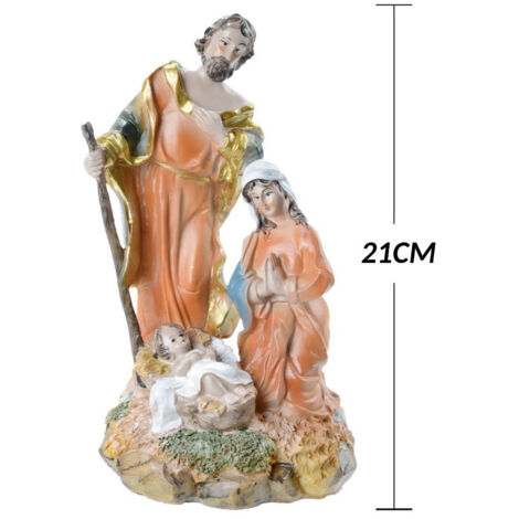 Sculture Del Presepe Sacra Famiglia – Statua In Resina 25,4 Cm, Giuseppe Maria E Gesù, Betlemme