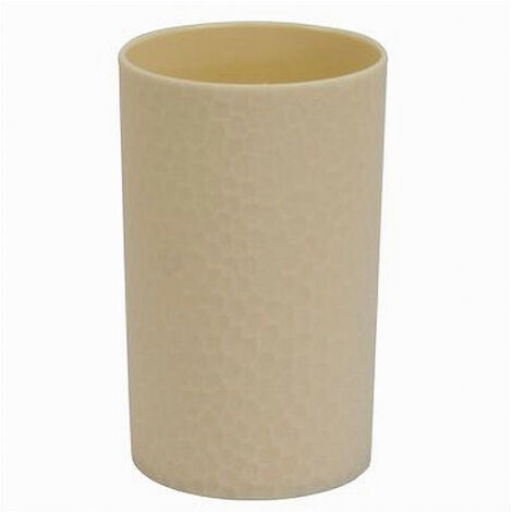 Bicchiere Porta Spazzolini Da Denti Colore Beige Accessorio Arredo Bagno 79791 (1/3)