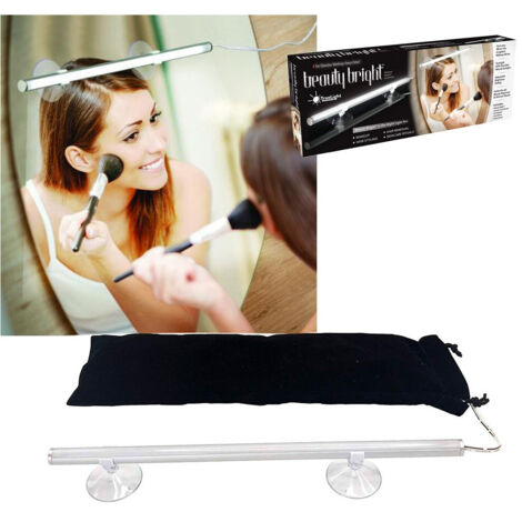 Lampe Murale Miroir Led Avec Ventouses Pour Maquillage Usb 6500k (1/4)