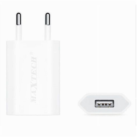 Caricabatterer Usb By Auto Ricarica Smartphone Disposition 5v-1000ma Maxtech Ca-s014 (1/2)