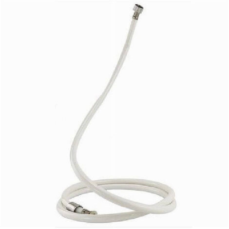 Flexible De Douche Dentelle Pvc Blanc Longueur Universelle 1.8 Metres 69236 (1/2)