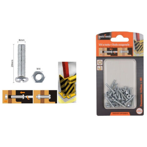Set 22 Pz View Croce Tonda 4x20 Mm With Exagonal Daid M4 90961 (1/2)