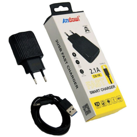 Chargeur Rapide Intelligent Avec 2 Ports Usb Câble Type-c Cx-16 (1/4)