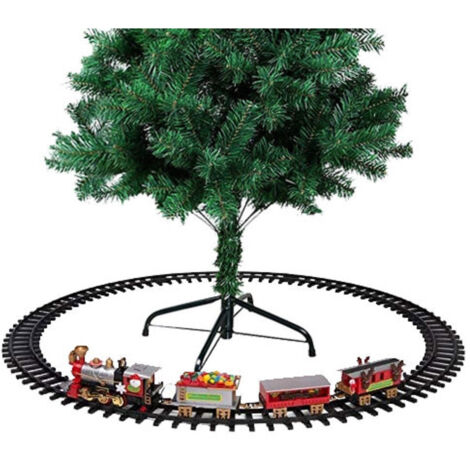 Trenino Natalisation Avec Natal Babbo Slitta At Batteria Decoration Base Albero (1/5)