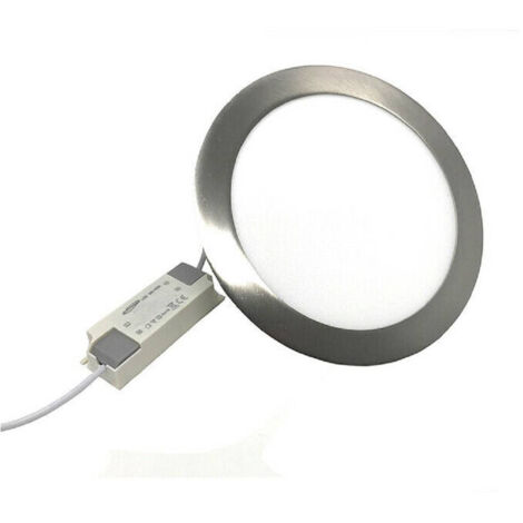 Panneau Led Encastré Argenté Rond Slim 3 W Light 6500k 3000k 4000k P73a-a (1/2)