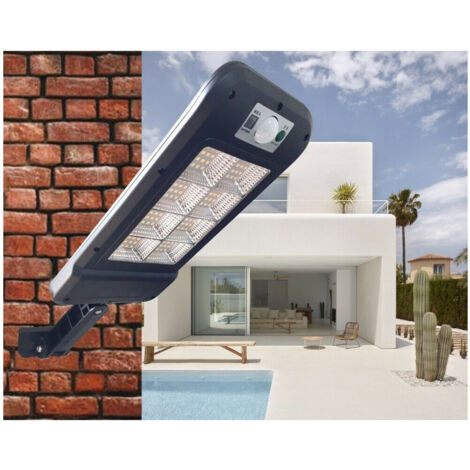 Phare Lampadaire Panneau Solaire Photovoltaïque Capteur 128 Led Smd Hs-8013c (1/2)