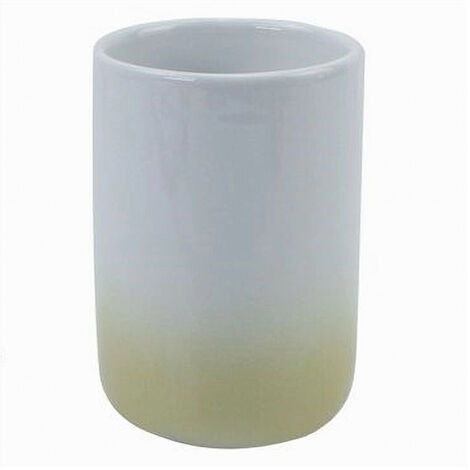 Titulaire De Verre Tasse De Dentifrice Blanc Yellow Salle De Bain Salle De Bain Accessoires 59903 (1/3)
