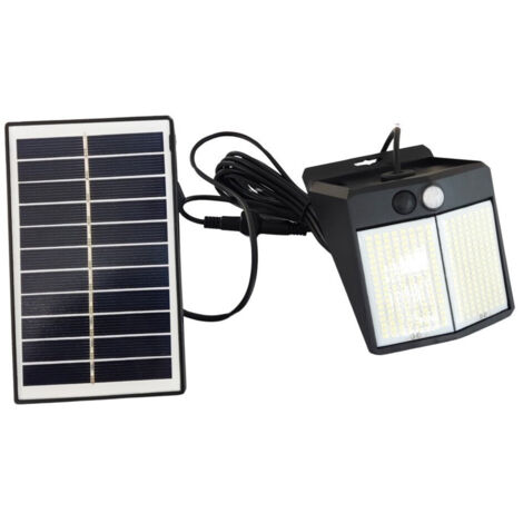 Applique Faretto Solare Da Esterno Con Pannello Sensore Luce 6500k Ip65 Sw2012-f (1/4)