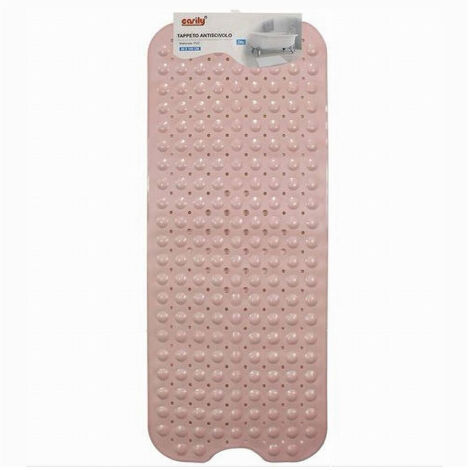 Tappetino Per Vasca Antiscivolo 100 X 40 Cm Tappeino Doccia In Pvc 79739 Rosa (1/2)
