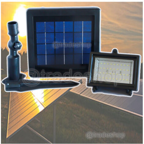 Projecteur Solaire 36 Led Smd Garden Panel Batterie Rechargeable (1/2)