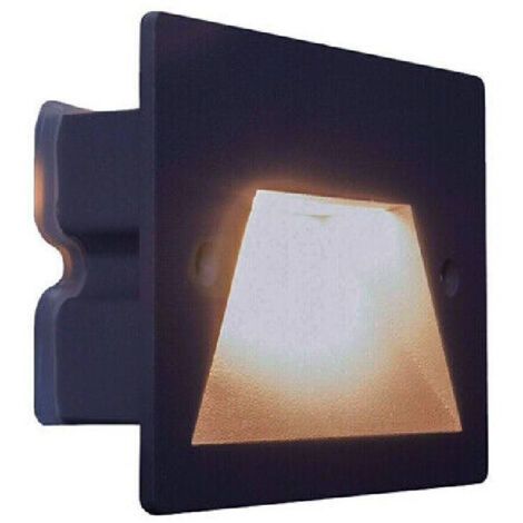 Spot Led 3 W, éclairage Mural, Lumière Froide Et Chaude, Lumière Naturelle, Ip65, Es49, Noir (1/3)