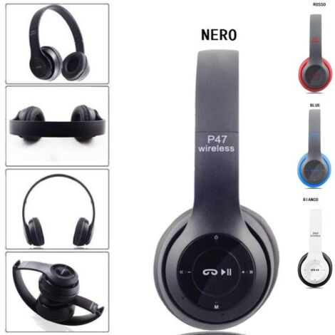 Cuffie Bluetooth Stereo P47 Per Smartphone E Computer Wireless (1/5)