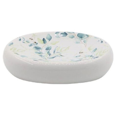 Porte-savon Fleurs Décorées Feuilles Porte-savon Accessoire De Salle De Bain 87051 (1/2)