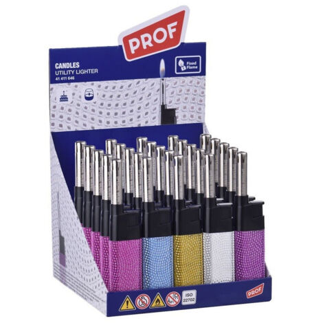 Lot De 50 Briquets à Gaz Flamme Courte Brillant 41411646 (1/2)