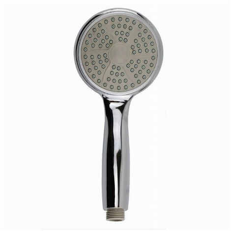 Soffione Tondo Doccia Bagno 10 X 23 Cm Doccetta Cornetta Moderna 69060 (1/2)
