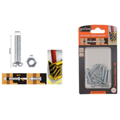 Set 8 Pz View Croce Tonda 6x25mm With Exagonal Daid M6 90977 (1/2)
