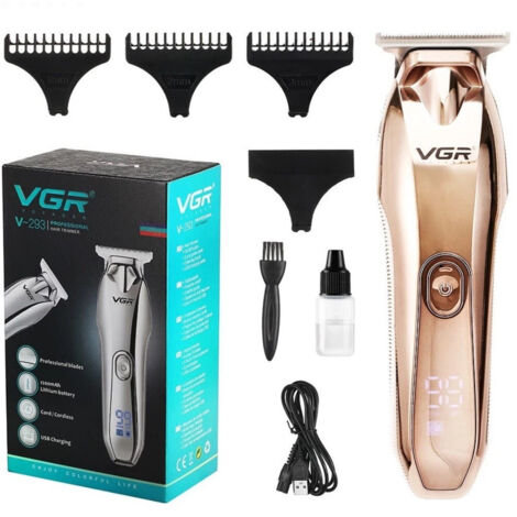 Tondeuse à Cheveux Professionnelle Sans Fil Rechargeable Usb Display V-293 (1/5)