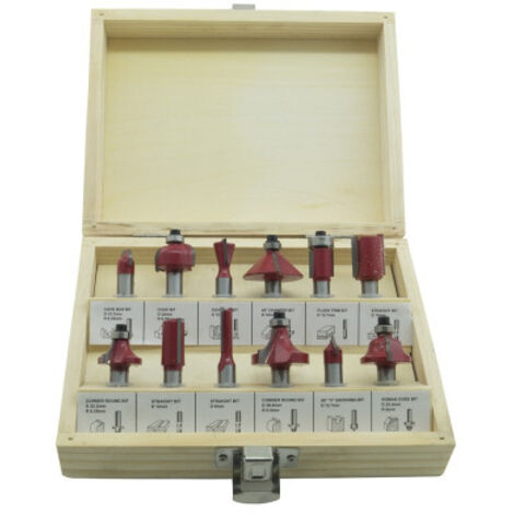 Jeu De 12 Fraises à Bois 6 Mm Pour Rainurage Sanalatura (1/2)