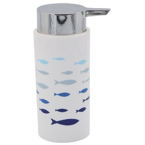 Distributeur De Savon Liquide Cylindrique En Plastique Poisson 15.6 Cm 69880 (1/2)