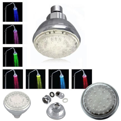 Pommeau De Douche Mitigeur Led Couleurs Multicolore Pommeau De Douche De Remplacement Bleu (1/5)