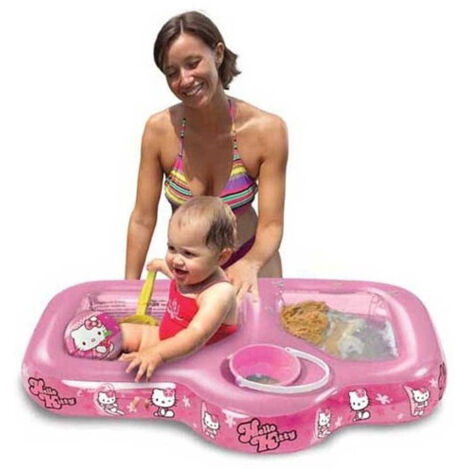 Piscine Gonflable Hello Kitty Sable Eau Rose 90 Cm Mer Jardin Extérieur (1/2)